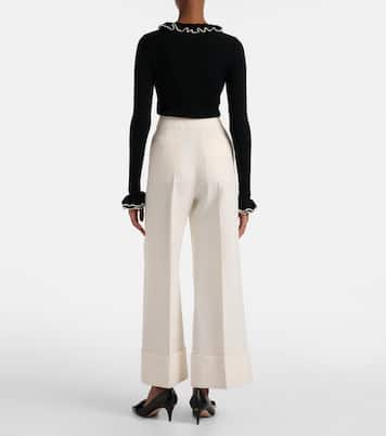 Crepe Couture wide-leg pants | Valentino