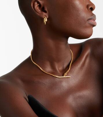 Serpenti Viper 18kt gold earrings | Bvlgari