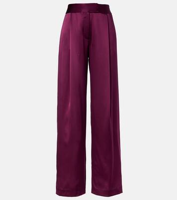 Pantalon ample à taille haute en soie | The Sei