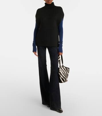 Schlaghose Gege aus Veloursleder | Stouls