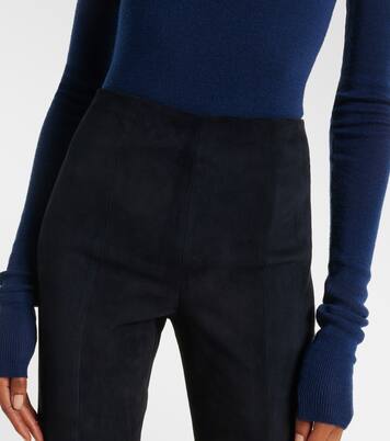 Schlaghose Gege aus Veloursleder | Stouls