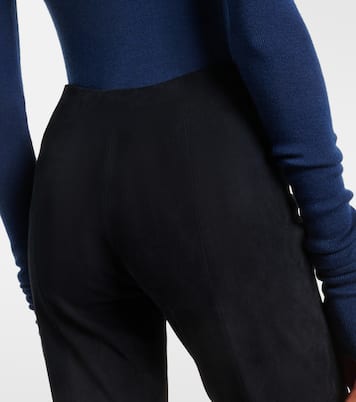 Schlaghose Gege aus Veloursleder | Stouls