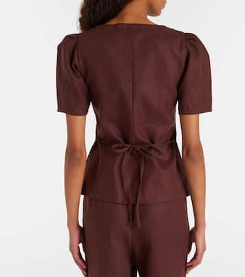 Emma linen top | Faithfull