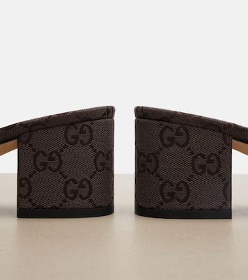 Horsebit GG Canvas mules | Gucci