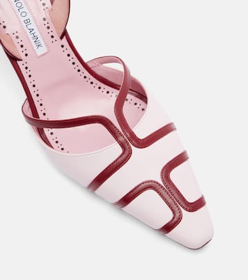 Sarto 90 leather slingback pumps | Manolo Blahnik