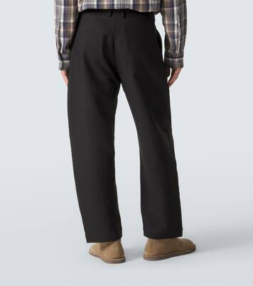 Tuck cotton-blend tapered pants | Studio Nicholson