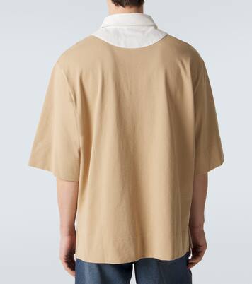 Polo de jersey de algodón con aplique floral | Simone Rocha