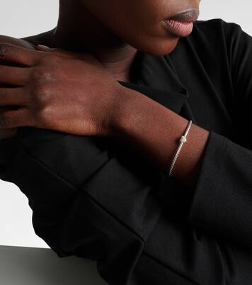 Cable Flex® Heart Micro sterling silver cuff bracelet with diamonds | David Yurman