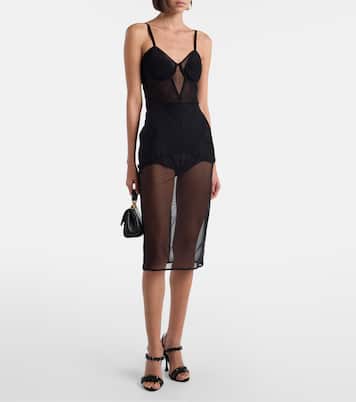 Sheer midi dress | Dolce&Gabbana