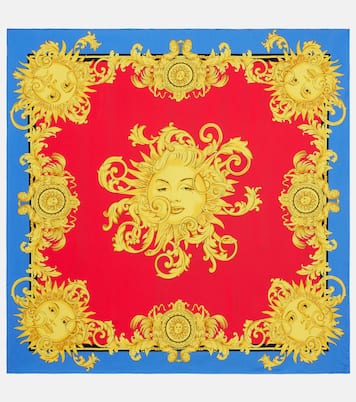 Foulard in twill di seta con stampa | Versace