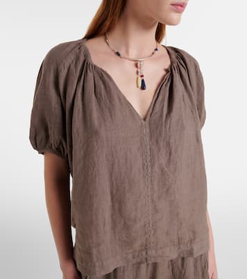 Bluse Cosette aus Leinen | Velvet