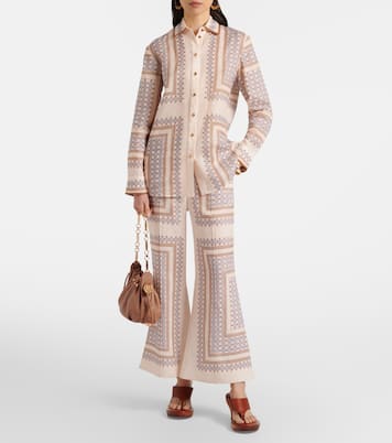 Printed ramie shirt | Zimmermann
