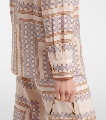 Printed ramie shirt | Zimmermann