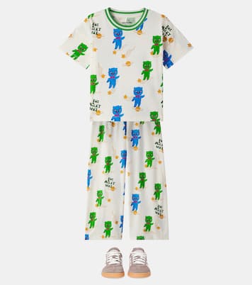 Alien cotton jersey sweatpants | Mini Rodini