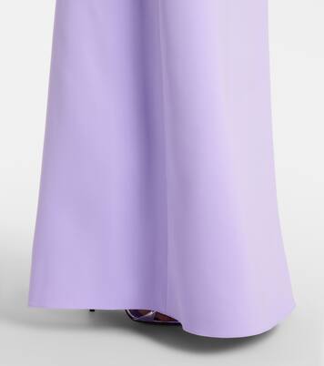 Abito lungo in crêpe con paillettes | Carolina Herrera