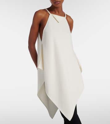 Silk and wool crêpe top | Balenciaga