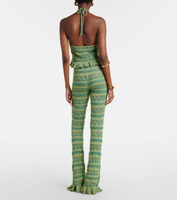 Crochet cotton flared pants | Etro