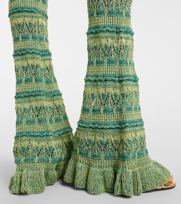 Crochet cotton flared pants | Etro