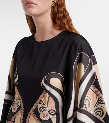 Bedrucktes Maxikleid Sorella aus Seide | La DoubleJ