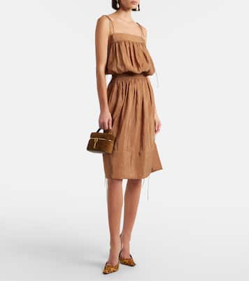 Sac vanity Gaby Mini en daim matelassé | Saint Laurent