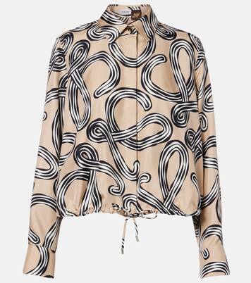 Paula's Ibiza Anagram silk blouse | Loewe