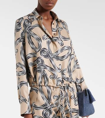Paula's Ibiza Anagram silk blouse | Loewe