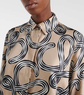 Paula's Ibiza Anagram silk blouse | Loewe