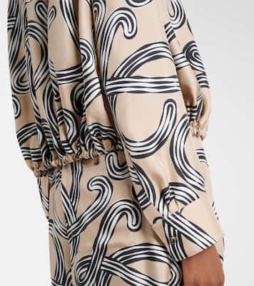 Paula's Ibiza Anagram silk blouse | Loewe
