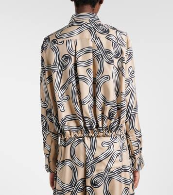 Paula's Ibiza Anagram silk blouse | Loewe