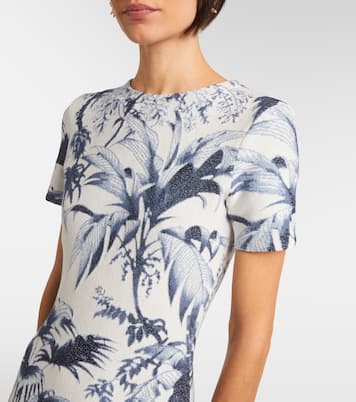 Robe de cocktail imprimée | Oscar de la Renta
