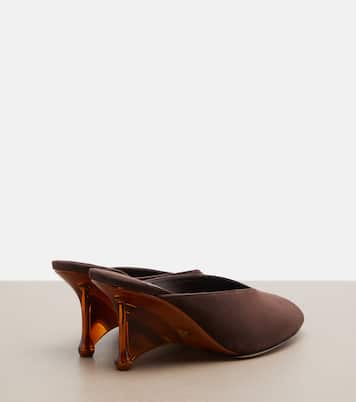 Wedge-Pantoletten Glace aus Veloursleder | Jimmy Choo
