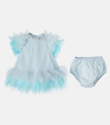 Baby Set Abu Dhabi aus Kleid und Höschen aus Tüll | Tutu Du Monde
