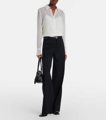 Borsetto Medium leather tote bag | Gucci