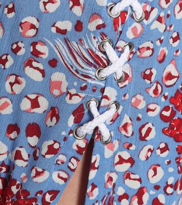 Robe midi Lucy imprimée | Poupette St Barth