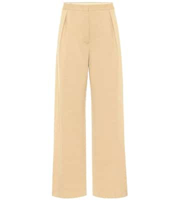 High-Rise-Hose aus Wolle | Jil Sander