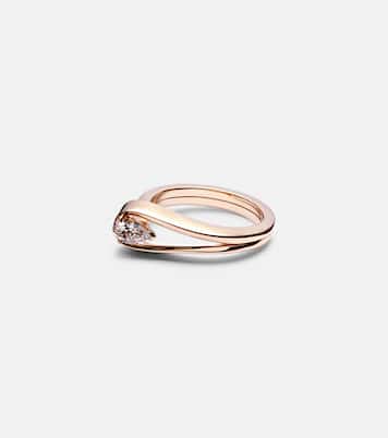 Anillo Serti Inversé de oro rosa de 18 ct con diamante | Repossi