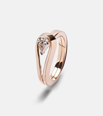 Anillo Serti Inversé de oro rosa de 18 ct con diamante | Repossi