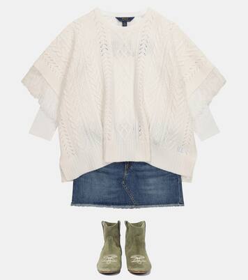 Cable-knit poncho | Polo Ralph Lauren Kids