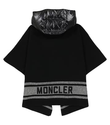 Wool-blend poncho | Moncler Enfant