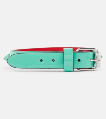 Loubilink embellished leather bracelet | Christian Louboutin