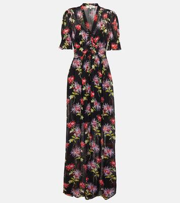 Robe longue Erica à fleurs | Diane von Furstenberg