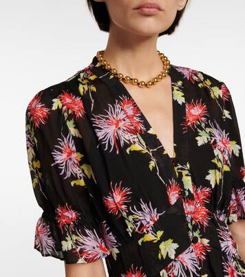 Robe longue Erica à fleurs | Diane von Furstenberg
