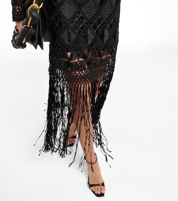 Abito midi Kaleidoscope in macramé | Zimmermann