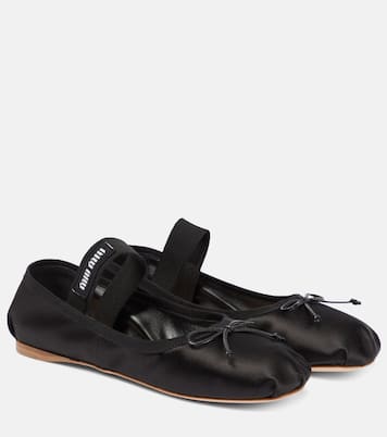 Ballerinas aus Satin | Miu Miu