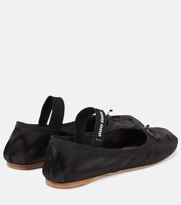 Ballerinas aus Satin | Miu Miu