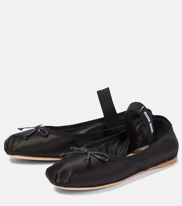 Ballerinas aus Satin | Miu Miu