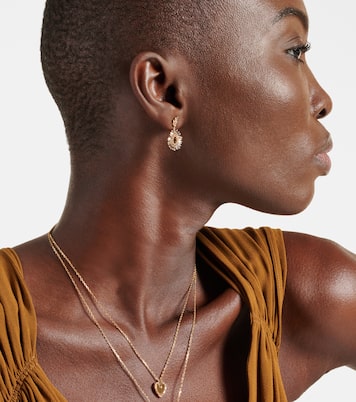 18kt gold earrings with diamonds | Suzanne Kalan