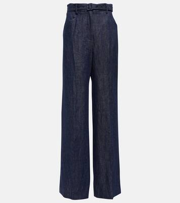 High-Rise-Hose aus Leinen | Gabriela Hearst