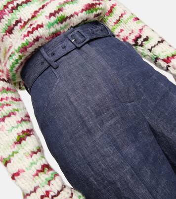 High-Rise-Hose aus Leinen | Gabriela Hearst