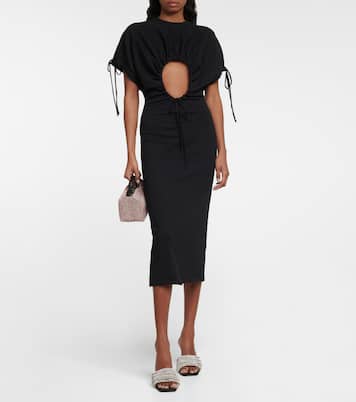 Clutch Moonbag mit Leder und Kristallen | Eéra